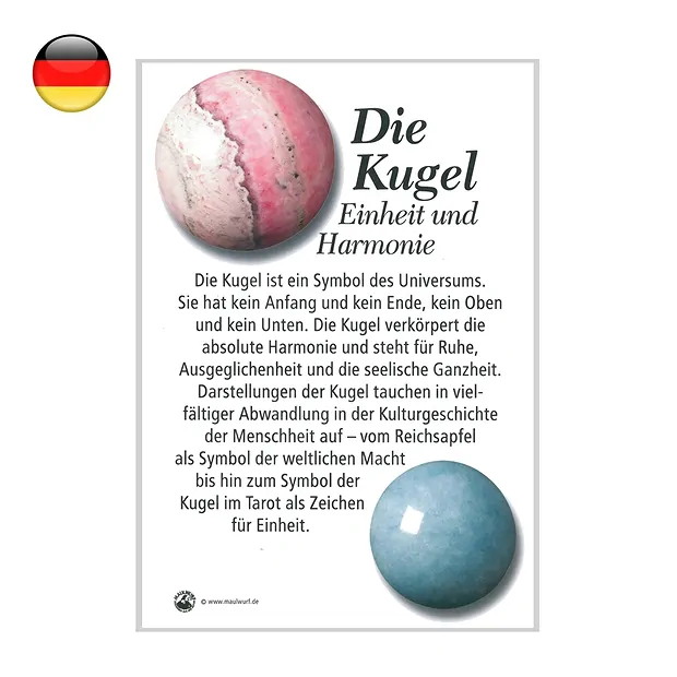 Poster "Kugel", A4 | Marco Schreier Großhändler Edelsteine, Heilsteine & Schmuck