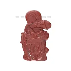 1500010010 Jaspe dragón (rojo) perforado, 5,0cm | Marco Schreier