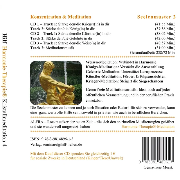 Hilf, Gabriela : "Méditations de cristal IV" (CD) | Marco Schreier