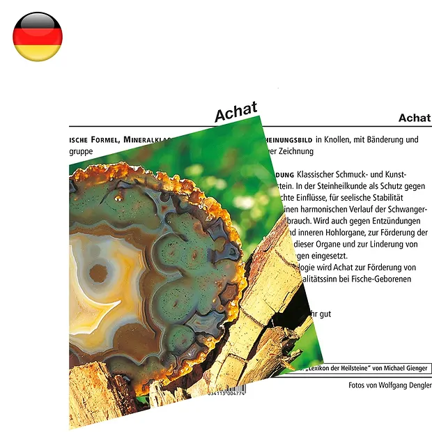 Carte minéralogique Agate (UC de 10 pièces) | Marco Schreier