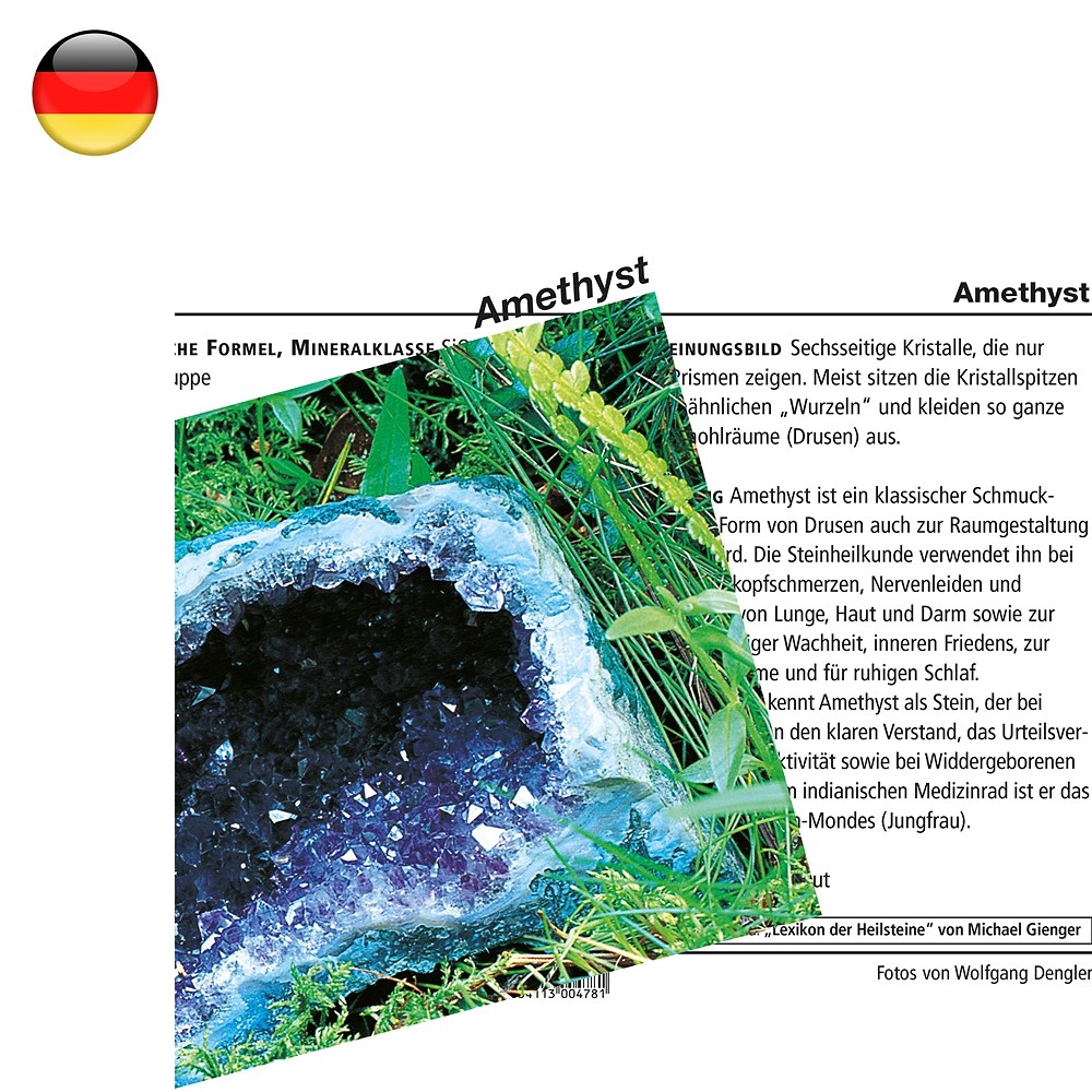 Carte minéralogique Améthyste (UC de 10 pièces) | Marco Schreier