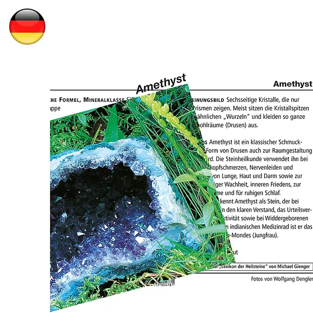 Tarjeta mineral amatista (PU con 10 piezas) | Marco Schreier