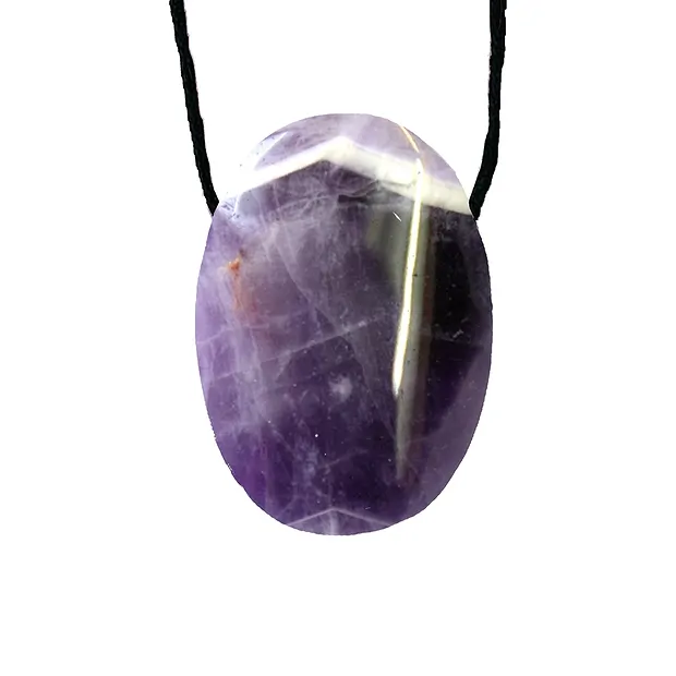 Lucky stone with ribbon on astro card Virgo/Amethyst | Marco Schreier