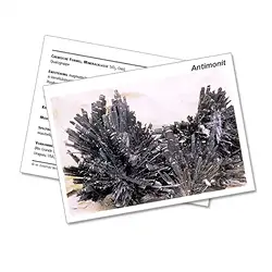 1501902000 Carta minerale Antimonite (UC con 10 pezzi)  | Marco Schreier