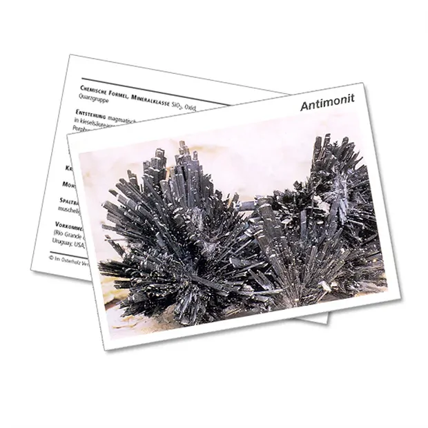Carta minerale Antimonite (UC con 10 pezzi)  | Marco Schreier