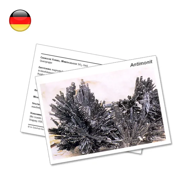 Carte minéralogique Antimonite (UC de 10 pièces) | Marco Schreier