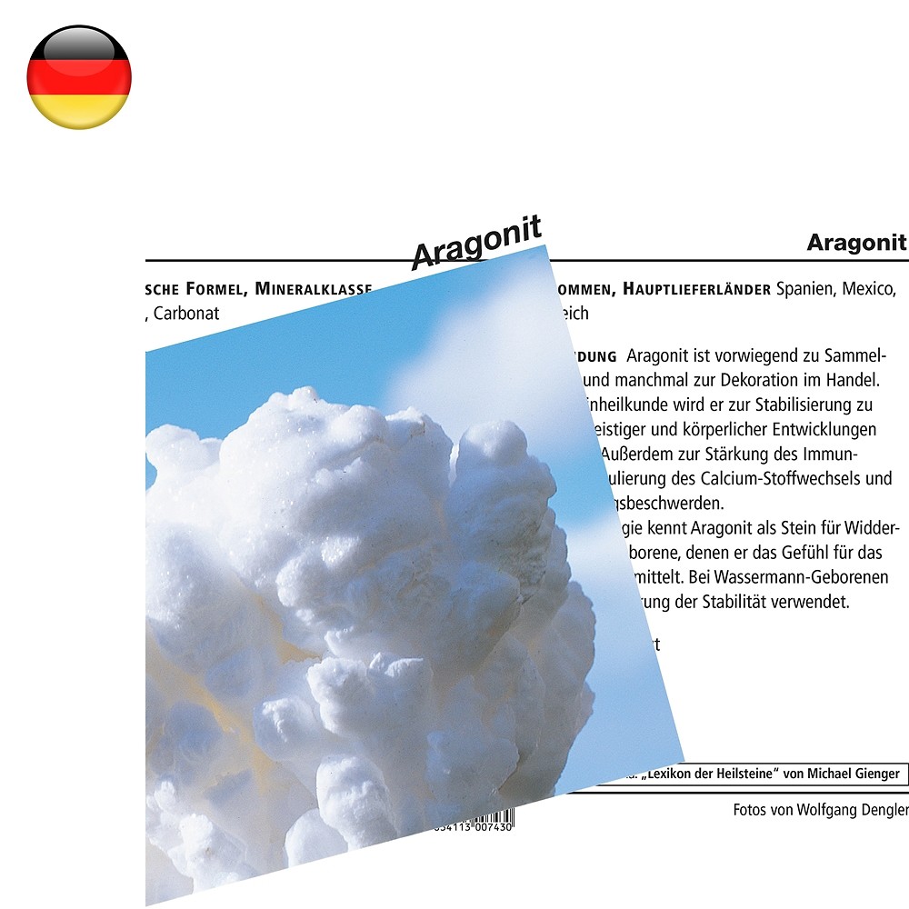 Carta minerale Aragonite (UC con 10 pezzi) | grossista gemme e pietre curative