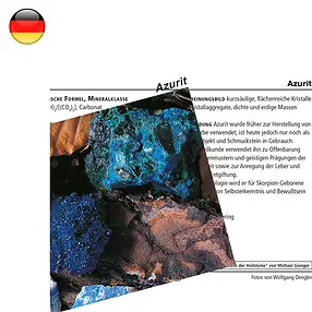 Carta minerale Azurite (UC con 10 pezzi) | grossista gemme e pietre curative