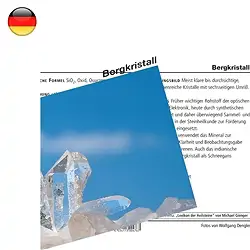 1503502000 Rock Crystal Mineral Card (PU with 10 pieces) | gems, healing stones & jewelry