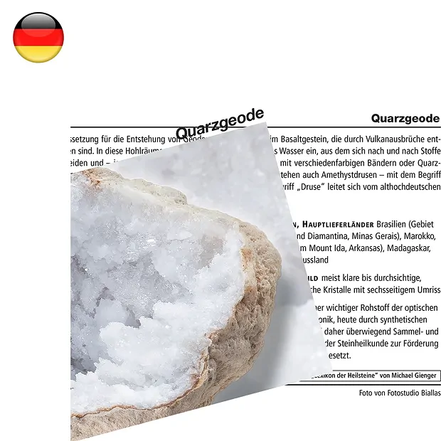 Tarjeta mineral geoda de cuarzo (PU con 10 piezas) | Marco Schreier