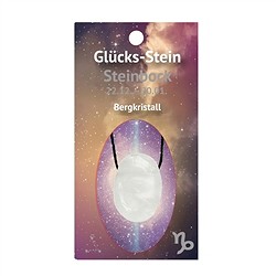 1503503005 Piedra de la suerte con banda en carta astro Cristal de roca/Capricornio | Marco Schreier