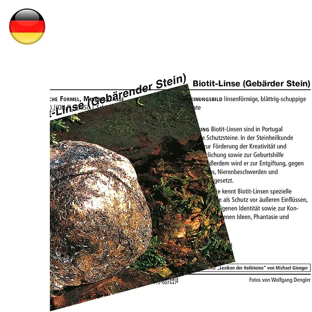 Mineralienkarte Biotit-Linse (VE mit 10 Stück) | Marco Schreier