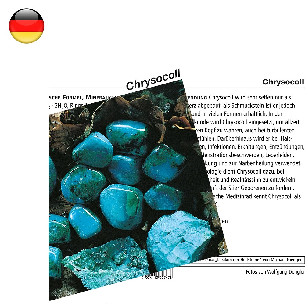 Carte minéralogique Chrysocolle (UC de 10 pièces) | Marco Schreier