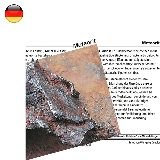 Mineralienkarte Meteorit (VE mit 10 Stück) | Edelsteine, Heilsteine & Schmuck