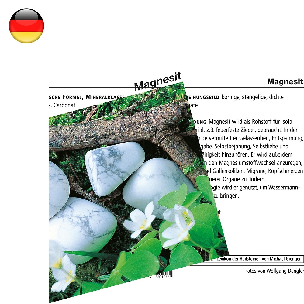 Mineral Card Magnesite (PU with 10 pieces) | wholesaler gems & healing stones