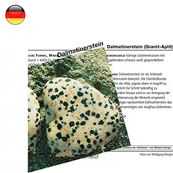 1509202000 Mineralienkarte Dalmatinerstein  (VE mit 10 Stück) | Marco Schreier