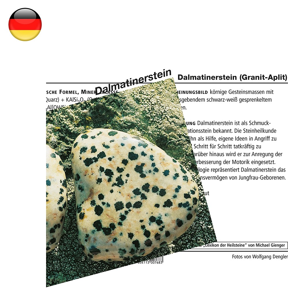 Carte minéralogique Jaspe dalmatien (UC de 10 pièces) | Marco Schreier