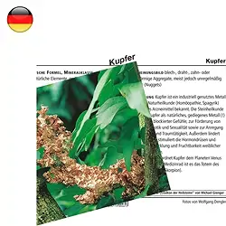 1510202000 Mineralienkarte Kupfer  (VE mit 10 Stück)  | Edelsteine, Heilsteine & Schmuck