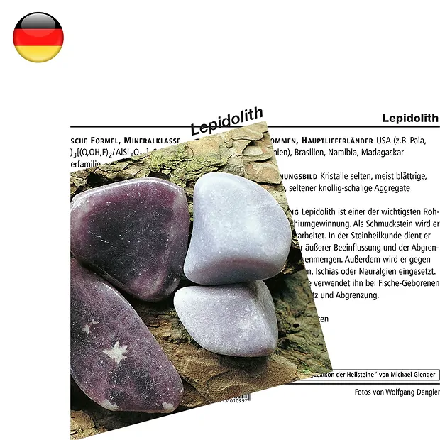 Carte minéralogique Lépidolite (UC de 10 pièces) | Marco Schreier