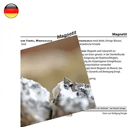 1510702000 Mineralienkarte Magnetit  (VE mit 10 Stück) | Edelsteine, Heilsteine & Schmuck