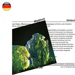 1511202000 Mineralienkarte Moldavit  (VE mit 10 Stück) | Edelsteine, Heilsteine & Schmuck