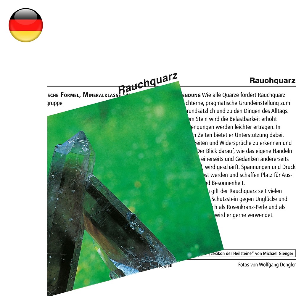 Carte minéralogique Quartz fumé (UC de 10 pièces) | Marco Schreier