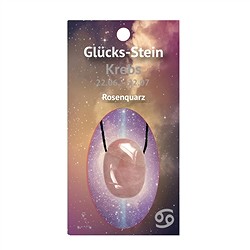 1513303005 Piedra de la suerte con lazo en carta astral Cáncer/Cuarzo rosa | Marco Schreier