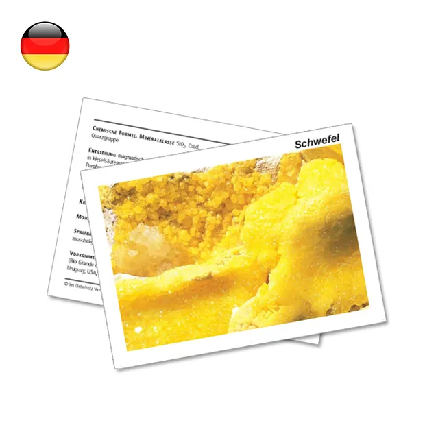 Carta minerale Zolfo (UC con 10 pezzi) | grossista gemme e pietre curative