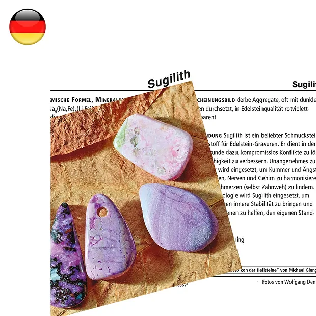 Tarjeta mineral Sugilita (PU con 10 piezas) | Marco Schreier