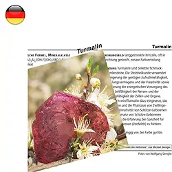 1515602000 Mineralienkarte Turmalin  (VE mit 10 Stück) | Edelsteine, Heilsteine & Schmuck