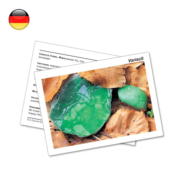 Mineral Card Variscite (PU with 10 pieces) | wholesaler gems & healing stones