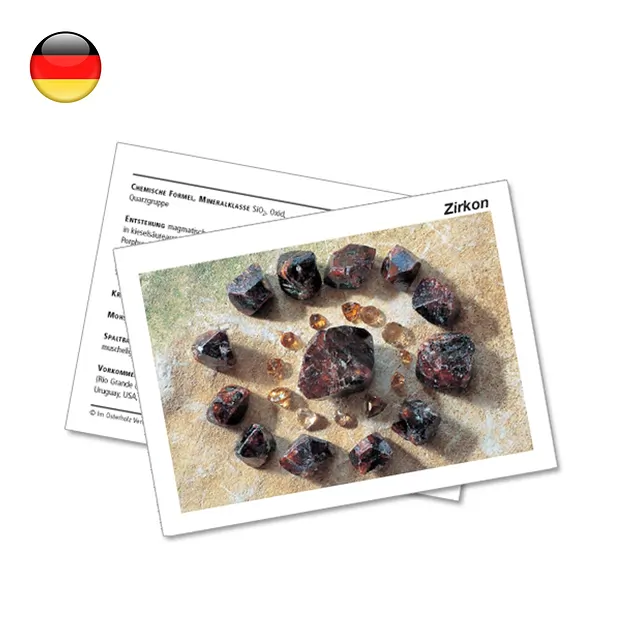 Tarjeta mineral Zircón (PU con 10 piezas) | Marco Schreier