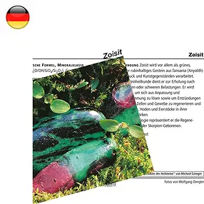 Carta minerale Zoisite (UC con 10 pezzi) | grossista gemme e pietre curative