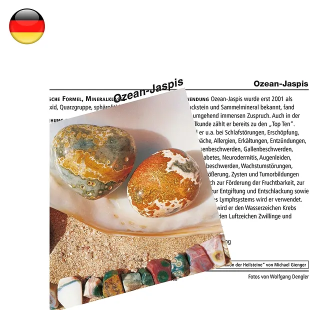 Mineralienkarte Ozeanjaspis  (VE mit 10 Stück) | Marco Schreier
