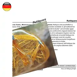 1517702000 Mineral Card Rutilated Quartz (PU with 10 pieces) | Marco Schreier