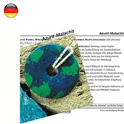 1518202000 Mineralienkarte Azurit-Malachit  (VE mit 10 Stück) | Marco Schreier