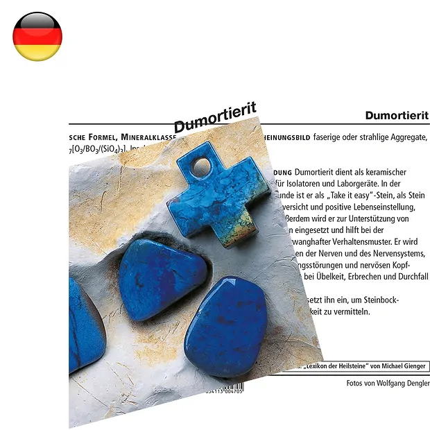 Carta minerale Dumortierite (UC con 10 pezzi) | Marco Schreier