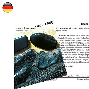 Mineral Card Jet (PU with 10 pieces) | wholesale gems, healing stones & jewelry