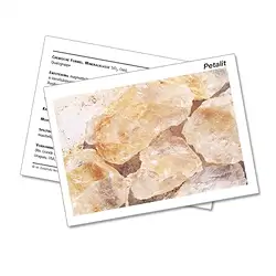 1520102000 Mineral Card Petalite (PU with 10 pieces) | wholesaler gems & healing stones