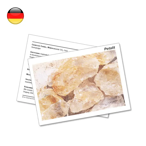 Carta minerale Petalite (UC con 10 pezzi) | grossista gemme e pietre curative