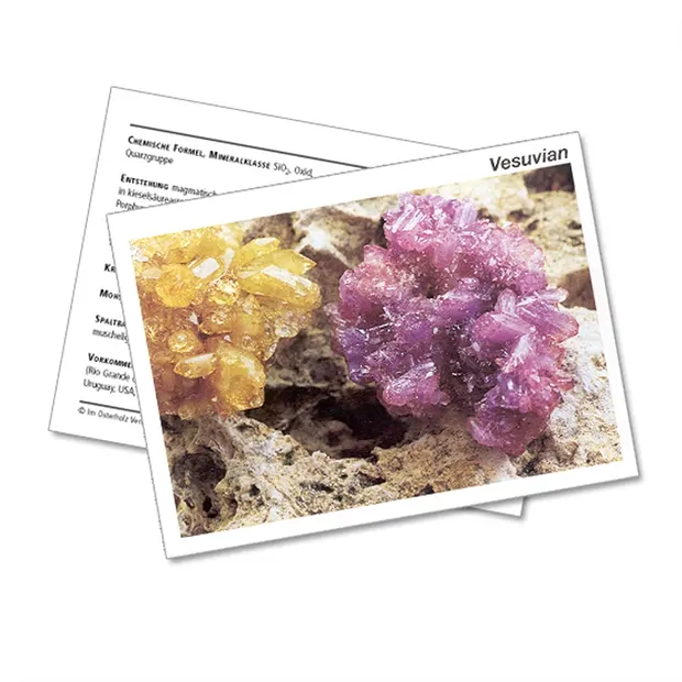 Mineralienkarte Vesuvian (VE mit 10 Stück) | Edelsteine, Heilsteine & Schmuck