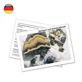 Carte minéralogique Schalenblende/Sphalérite (UC de 10 pièces) | Marco Schreier