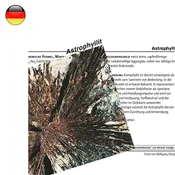 1520802000 Carte minéralogique Astrophyllite (UC de 10 pièces) | Marco Schreier