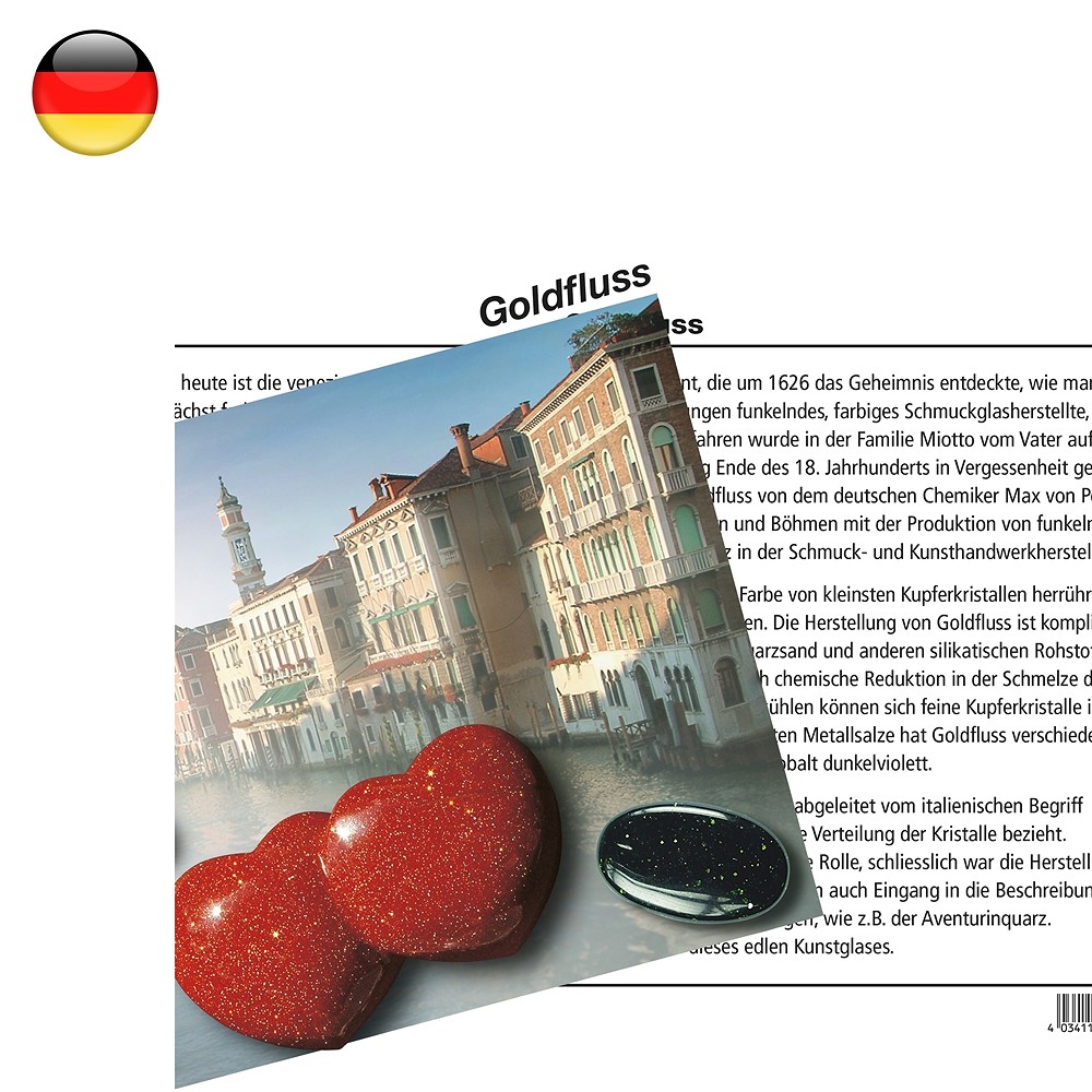 Mineral Card Gold stone (PU with 10 pieces) | wholesaler gems & healing stones