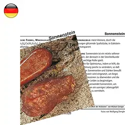 1521302000 Mineral Card Sunstone (PU with 10 pieces) | wholesaler gems & healing stones