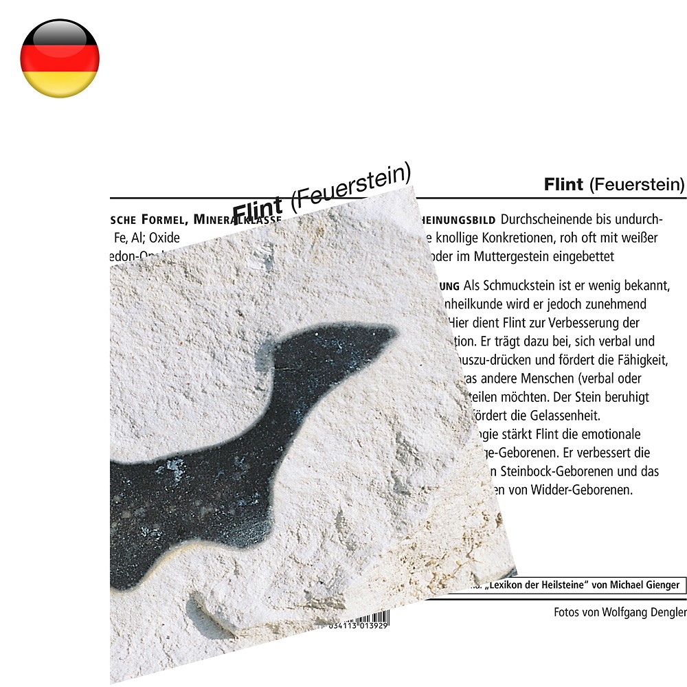 Mineral Card Flint (PU with 10 pieces) | wholesaler gems & healing stones