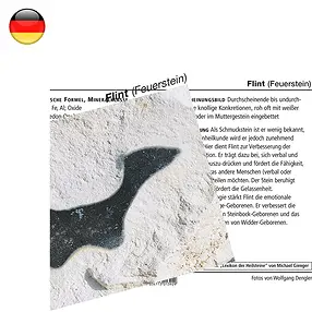 Mineralienkarte Flint (VE mit 10 Stück) | GH Edelsteine, Heilsteine & Schmuck