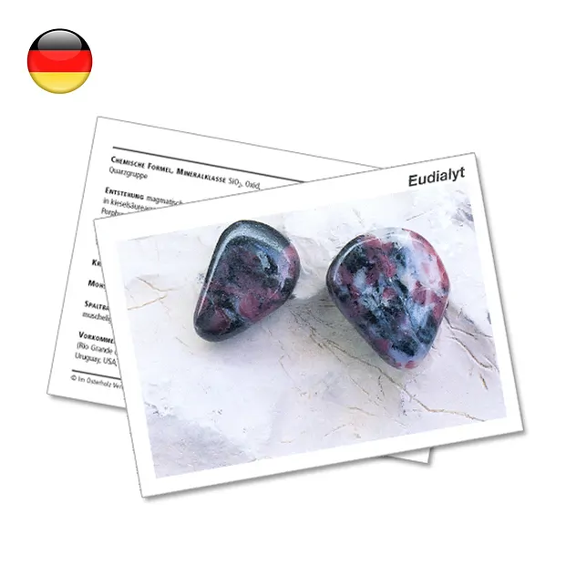 Mineralienkarte Eudialyt (VE mit 10 Stück) | Edelsteine, Heilsteine & Schmuck