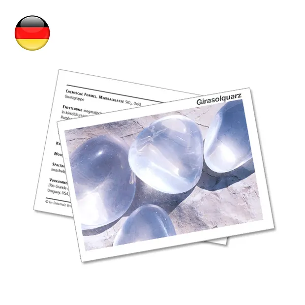 Tarjeta mineral cuarzo girasol (PU con 10 piezas) | Marco Schreier