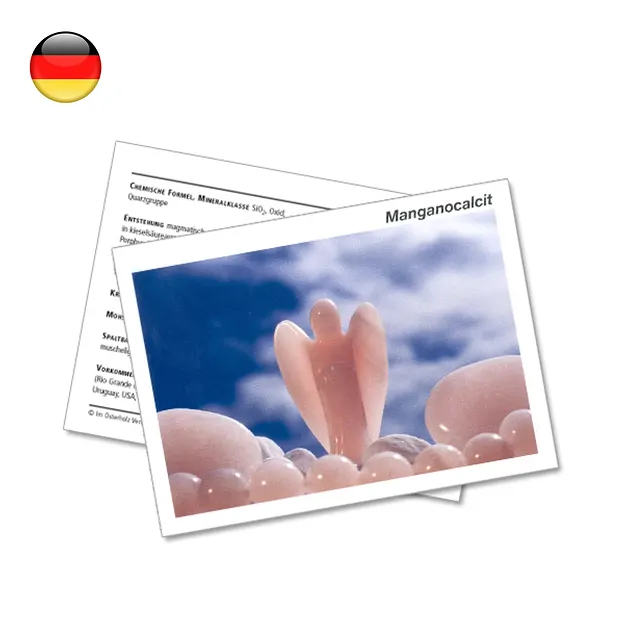 Mineralienkarte Manganocalcit (VE mit 10 Stück) | Marco Schreier